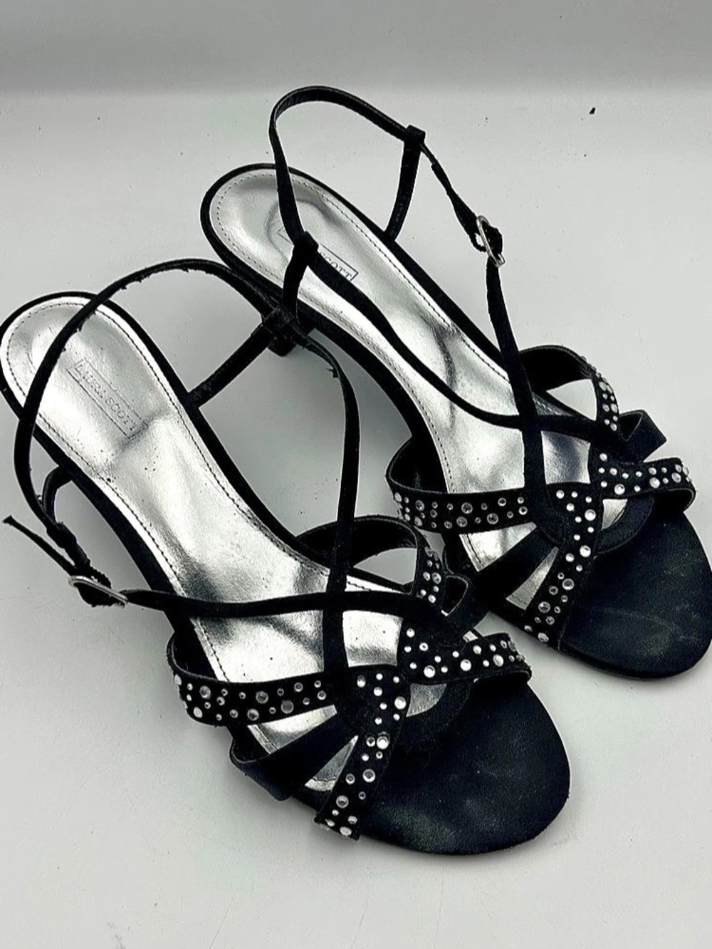 Michael Kors Studded Strappy Heels in Black 8.5